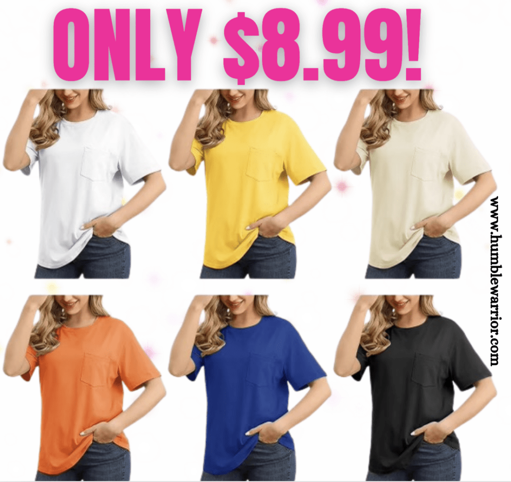 Short Sleeve T-shirts with a pocket!